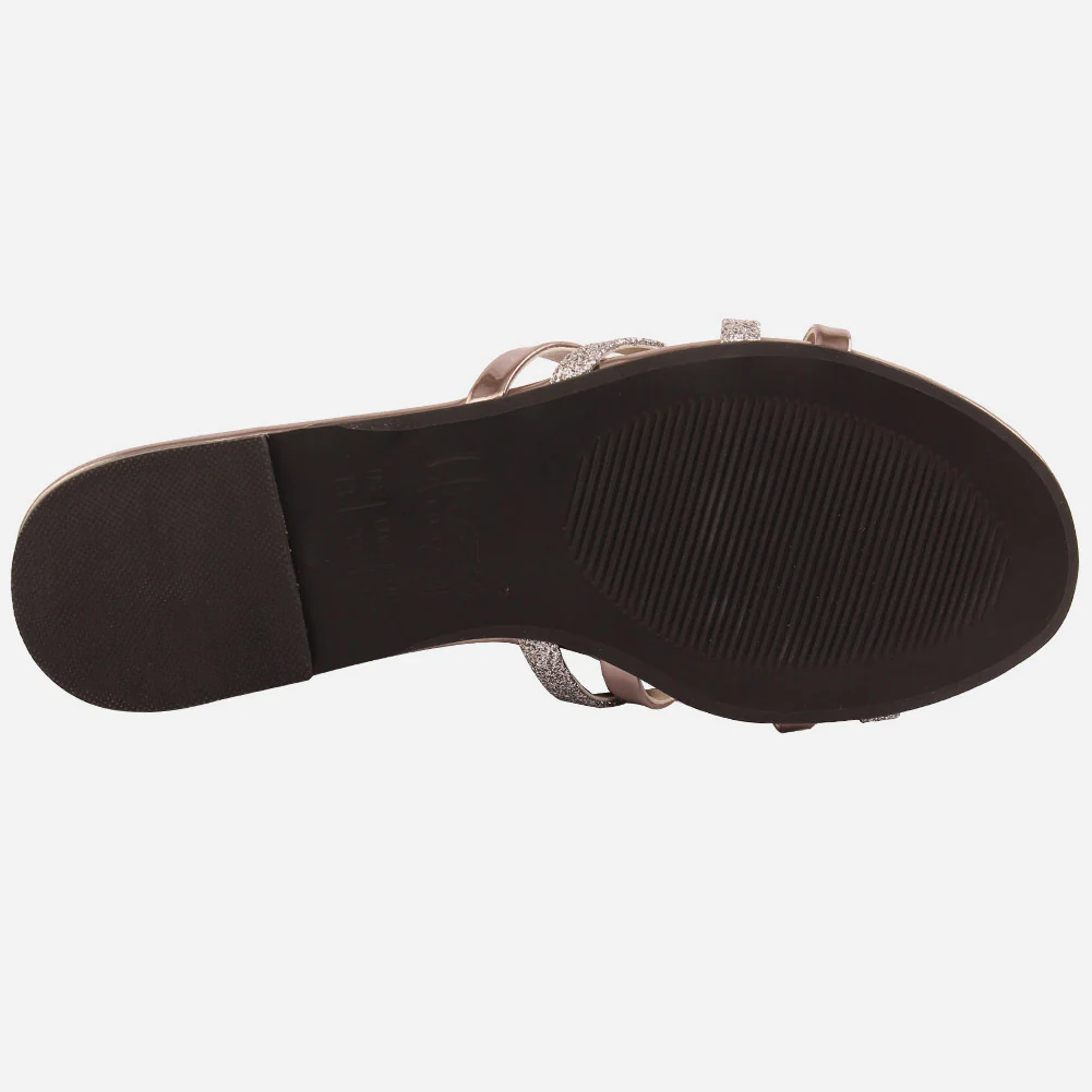 Girl’s "TIANA" Cross Straps Glittery Slippers - Image 5