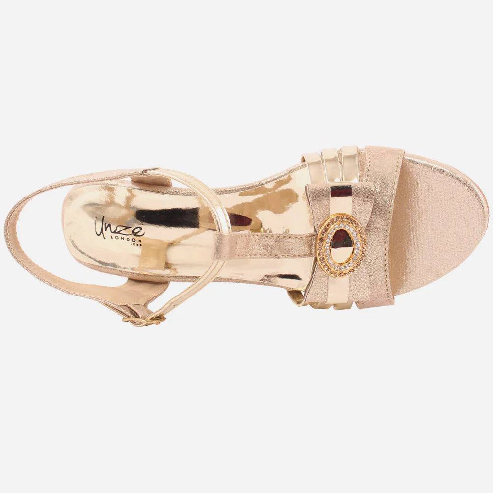 Girl"Kaley" block heel sandals - Image 4