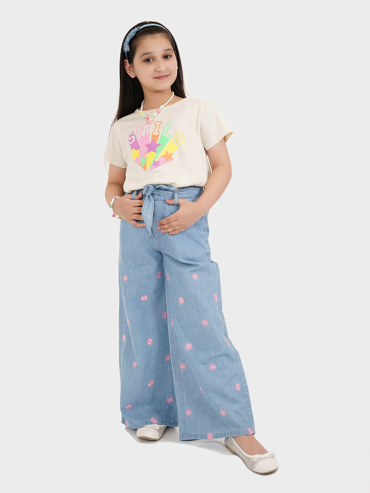 "AROHA" Embroidered Denim Jeans - Image 4