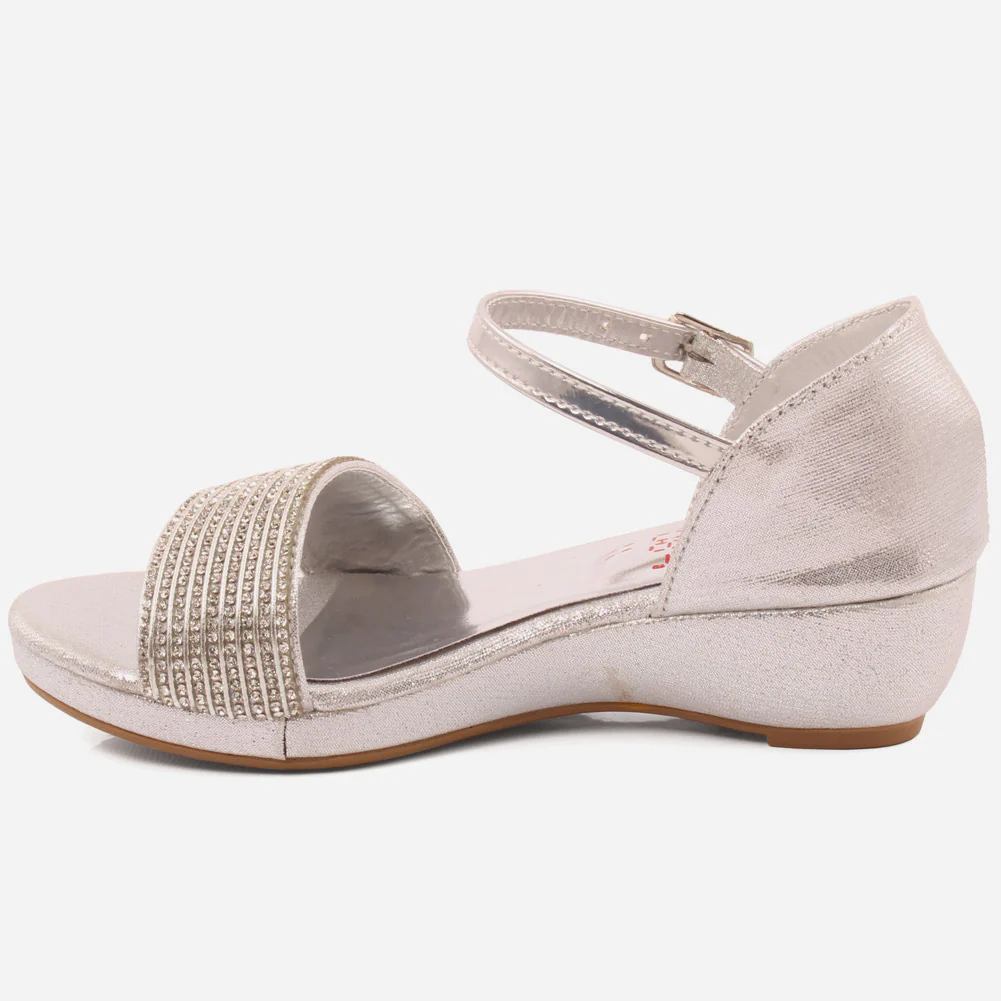 Girls "Chloe" Gorgeous Ankle Strap Sandals - Image 3
