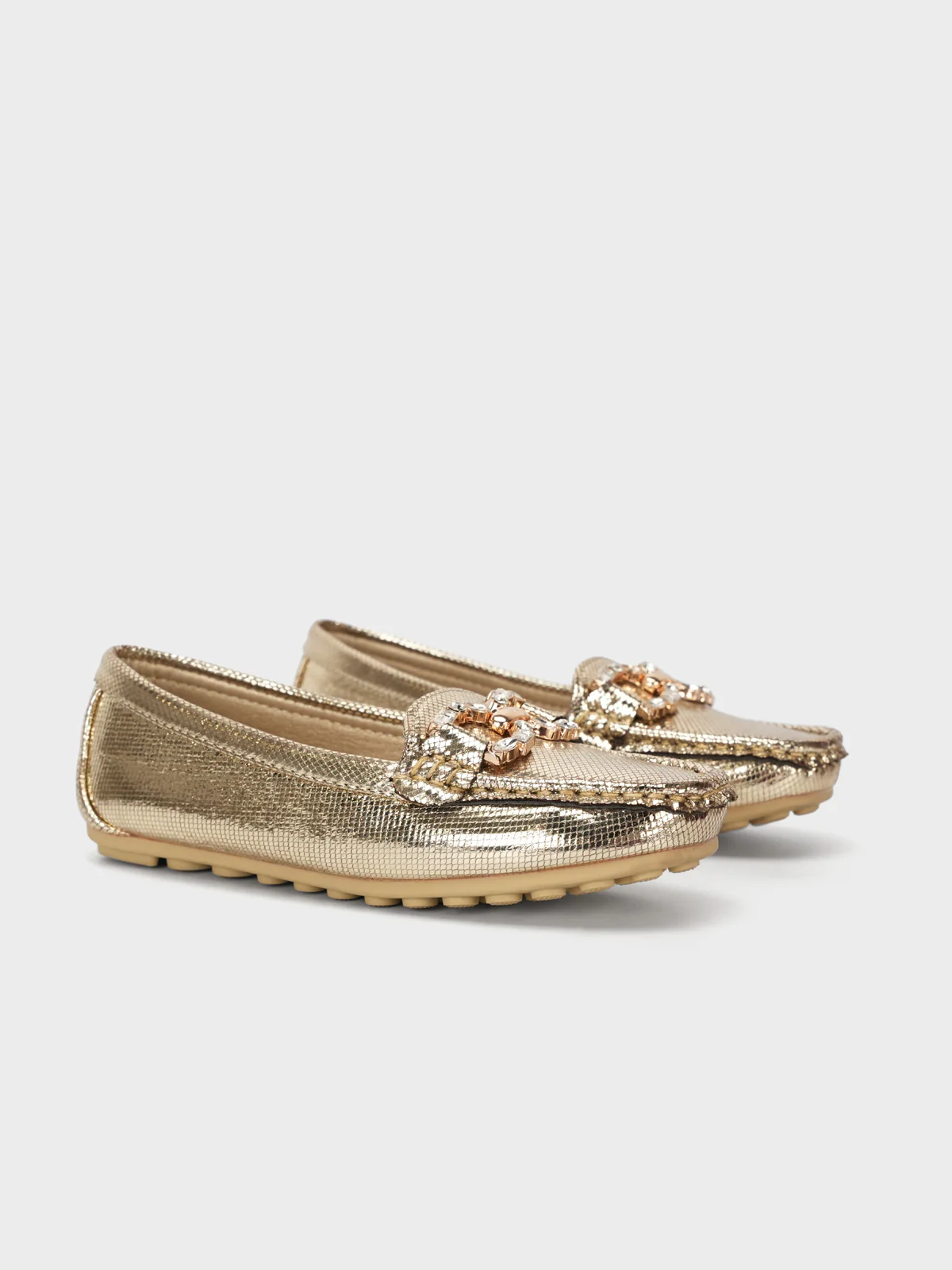 Girls "COSETTE" Buckled Adorn Moccasins - Image 2