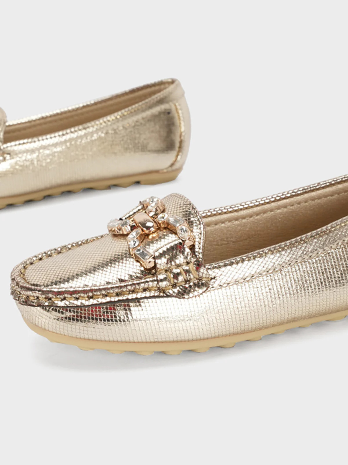 Girls "COSETTE" Buckled Adorn Moccasins - Image 4