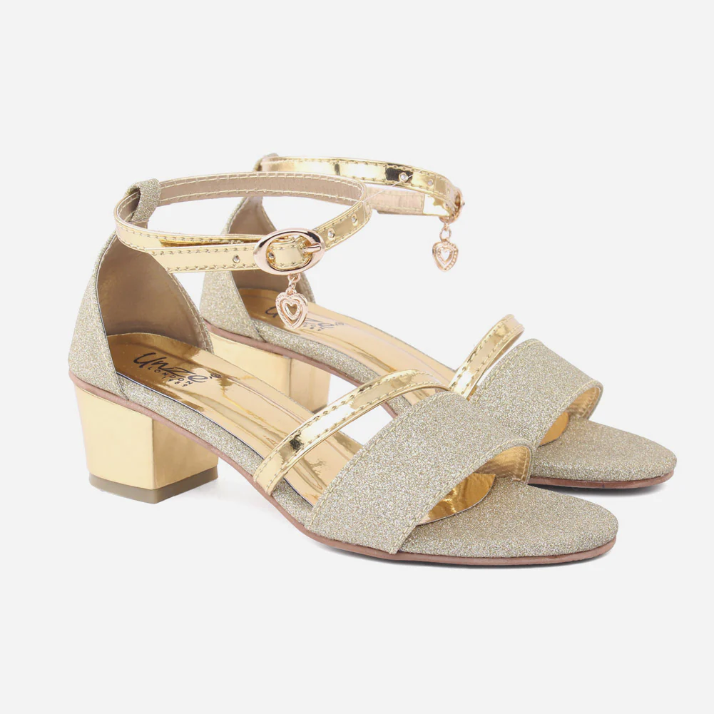 Girls "COZZIP" Ankle Strap Heel Sandals - Image 2