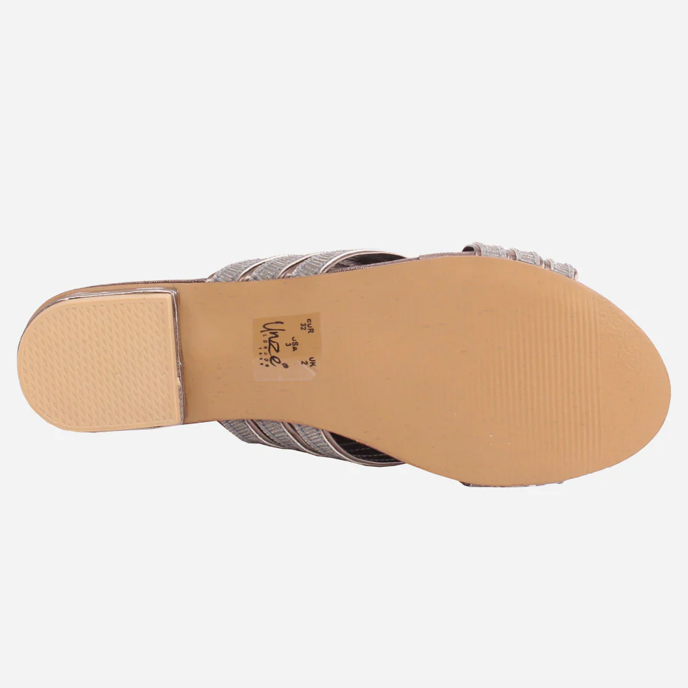 Girls "DOPHY" Cross Strap Heel Slippers - Image 5