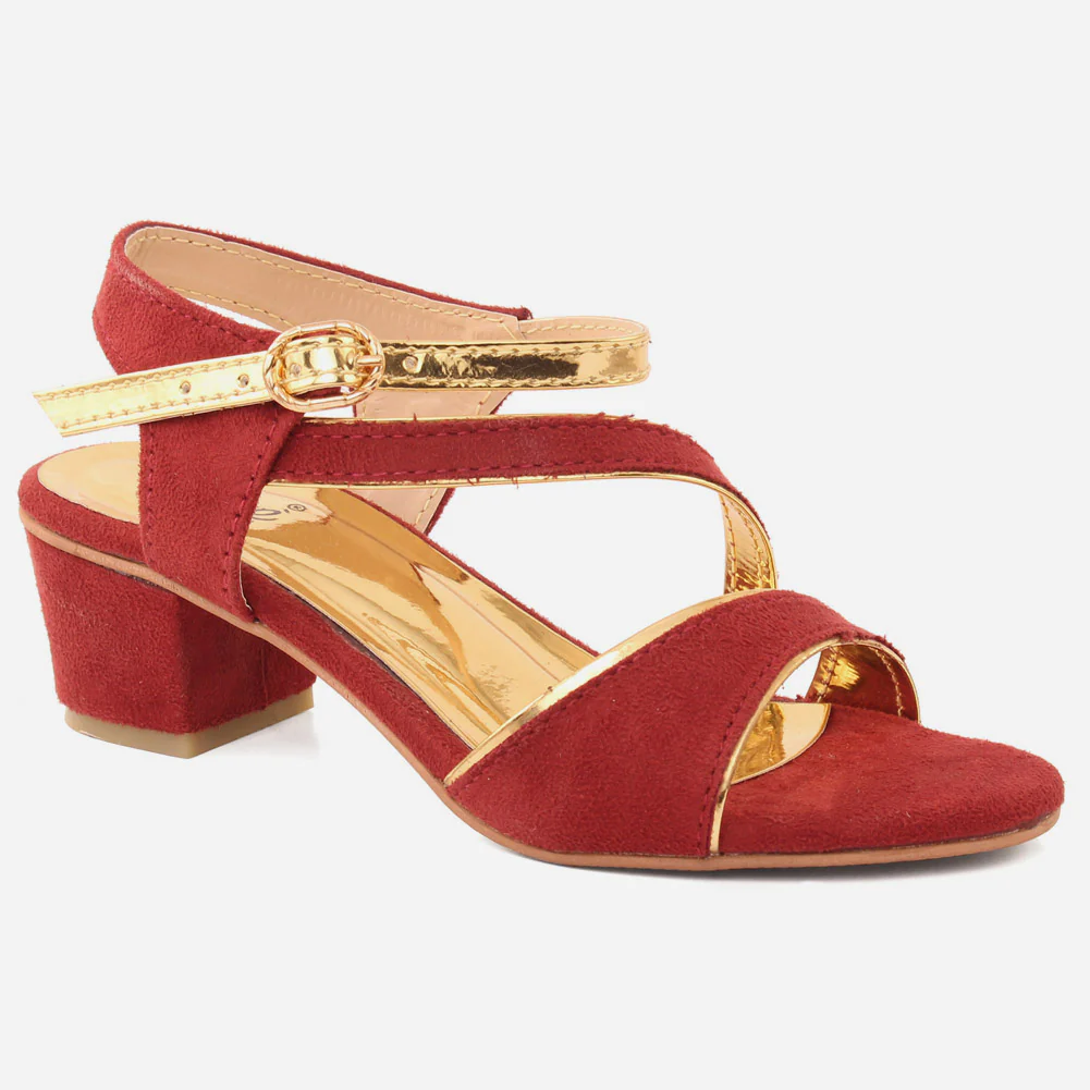 Girls "FINN" Suede Heel Sandal