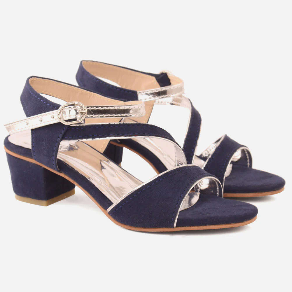 Girls "FINN" Suede Heel Sandal - Image 2