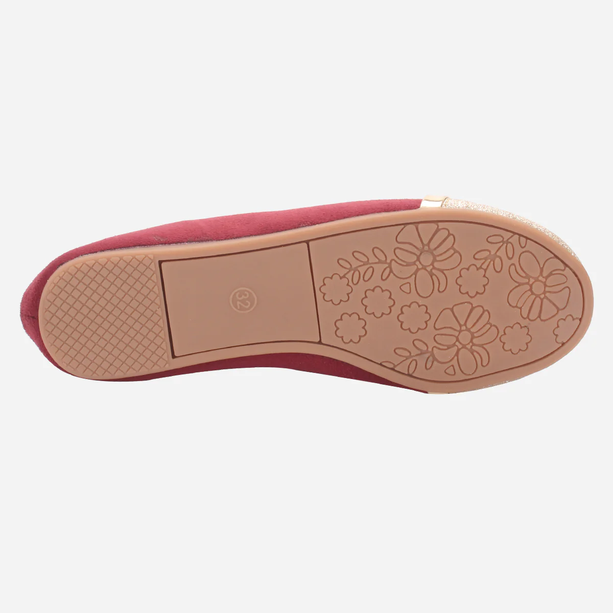Girls "JANNIE" Shimmer Flat Pumps - Image 5