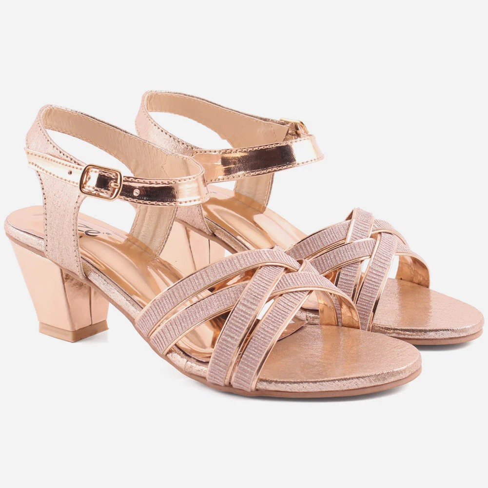 Girls "Judd" Rainbow Block Heel Sandals - Image 2