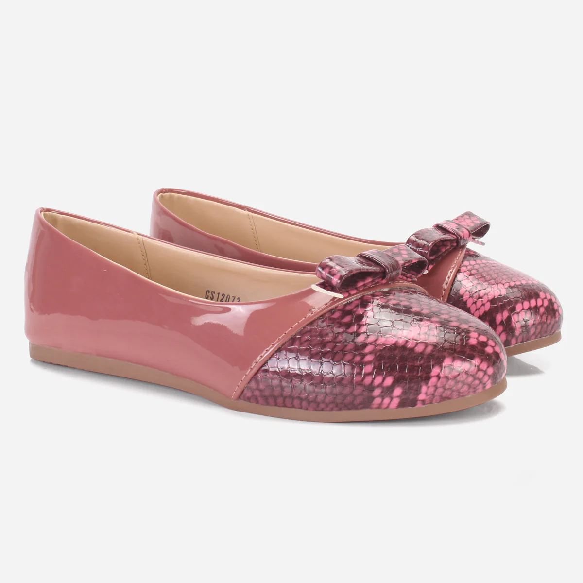 Girls "KITIE" Textured Flat Pumps - Image 2