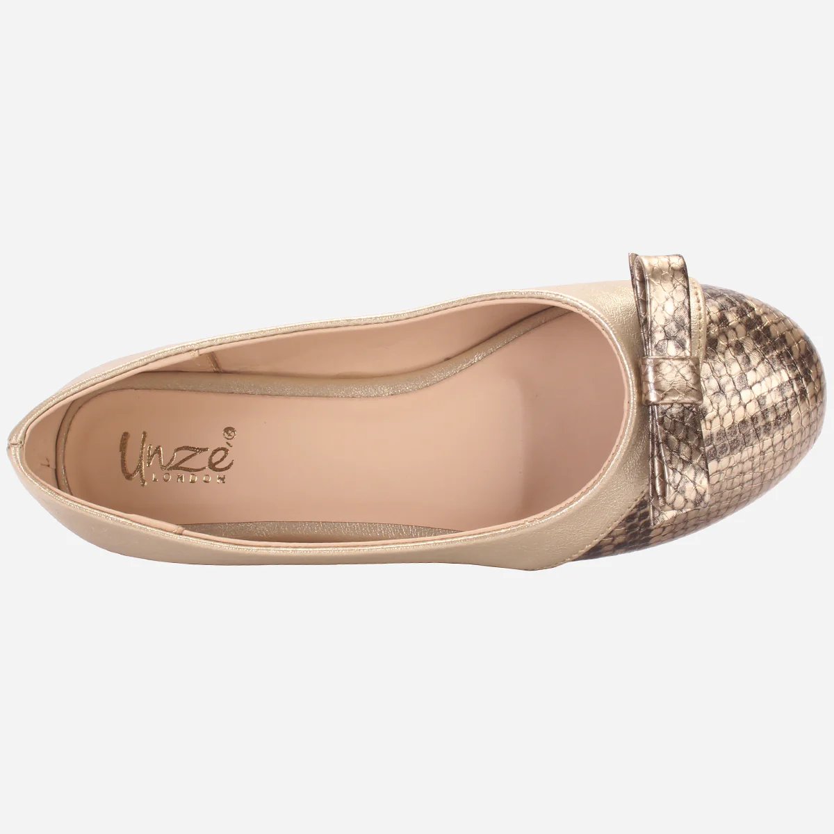Girls "KITIE" Textured Flat Pumps - Image 4