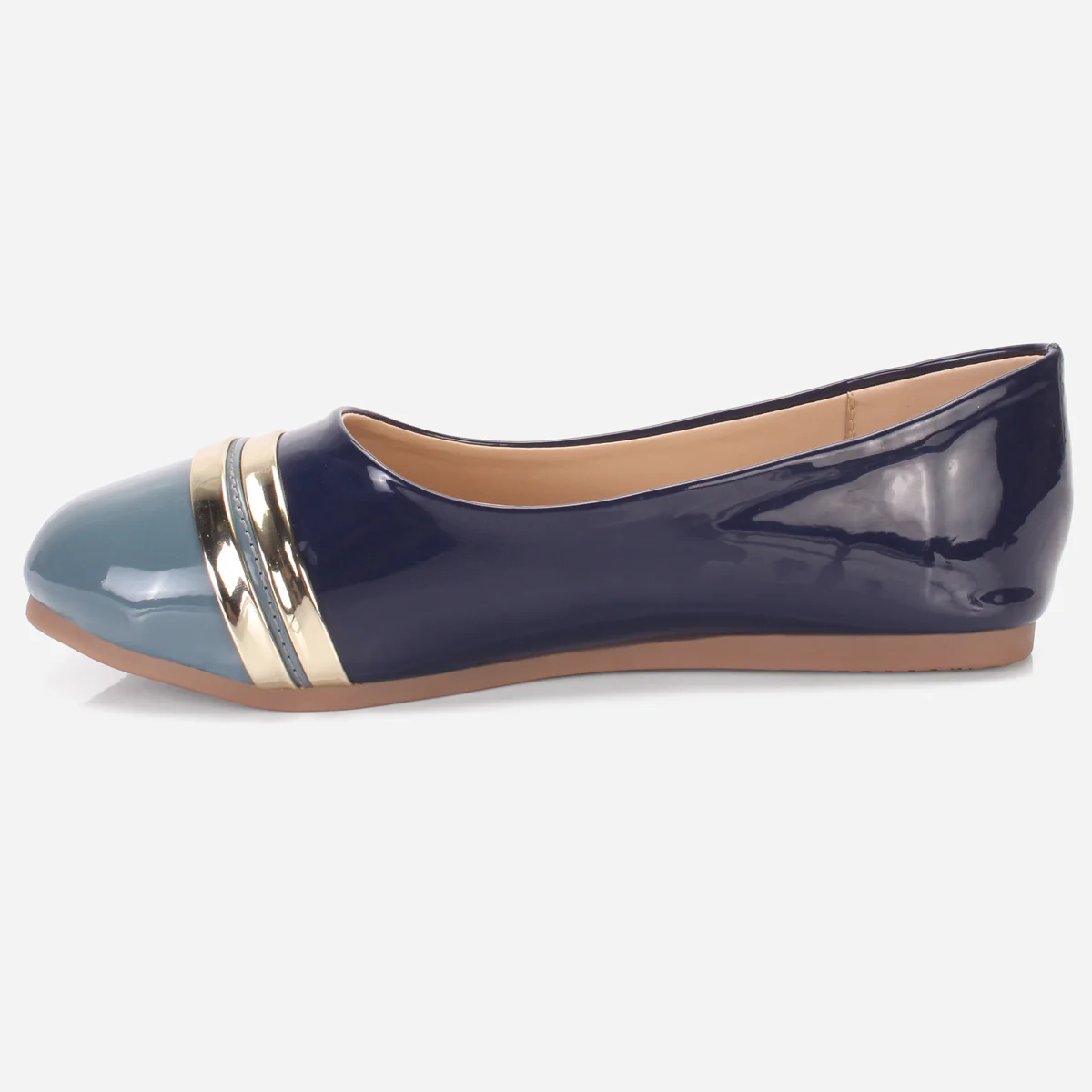 Girls "MIMI" Patent Flat Pumps - Image 3