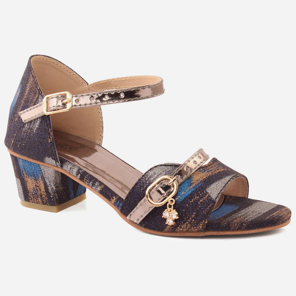 Girls "DAFFY" Ankle Strap Heel Sandals
