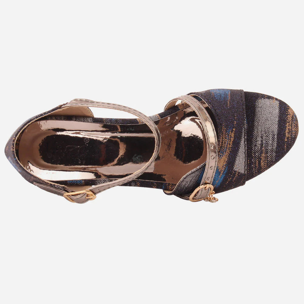 Girls "DAFFY" Ankle Strap Heel Sandals - Image 4