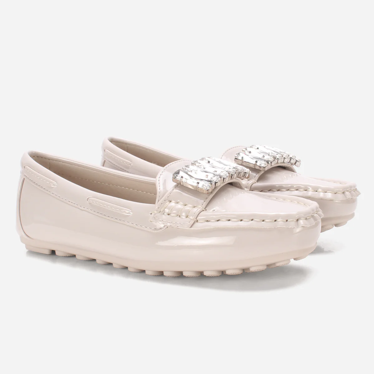 Girls "SALAKO" Decorated Flat Moccasins - Image 2