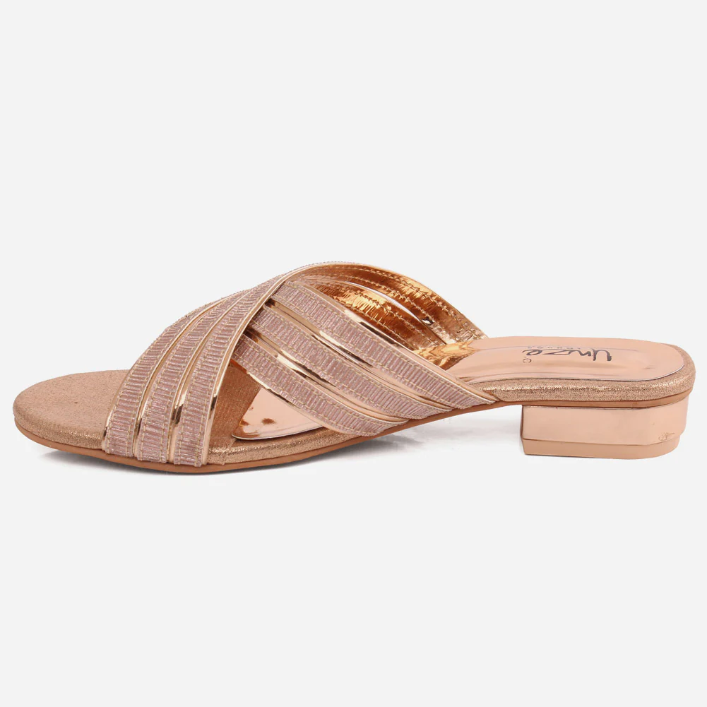 Girls "DOPHY" Cross Strap Heel Slippers - Image 3