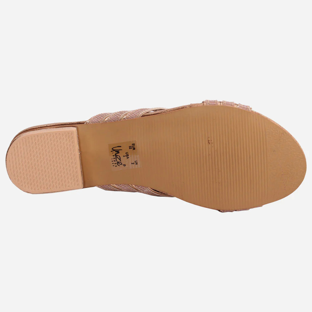 Girls "DOPHY" Cross Strap Heel Slippers - Image 5