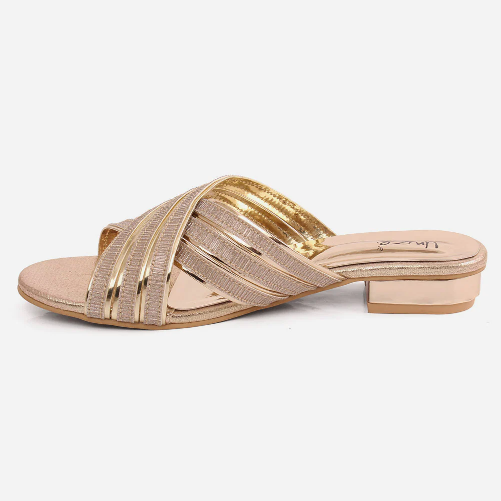 Girls "DOPHY" Cross Strap Heel Slippers - Image 3