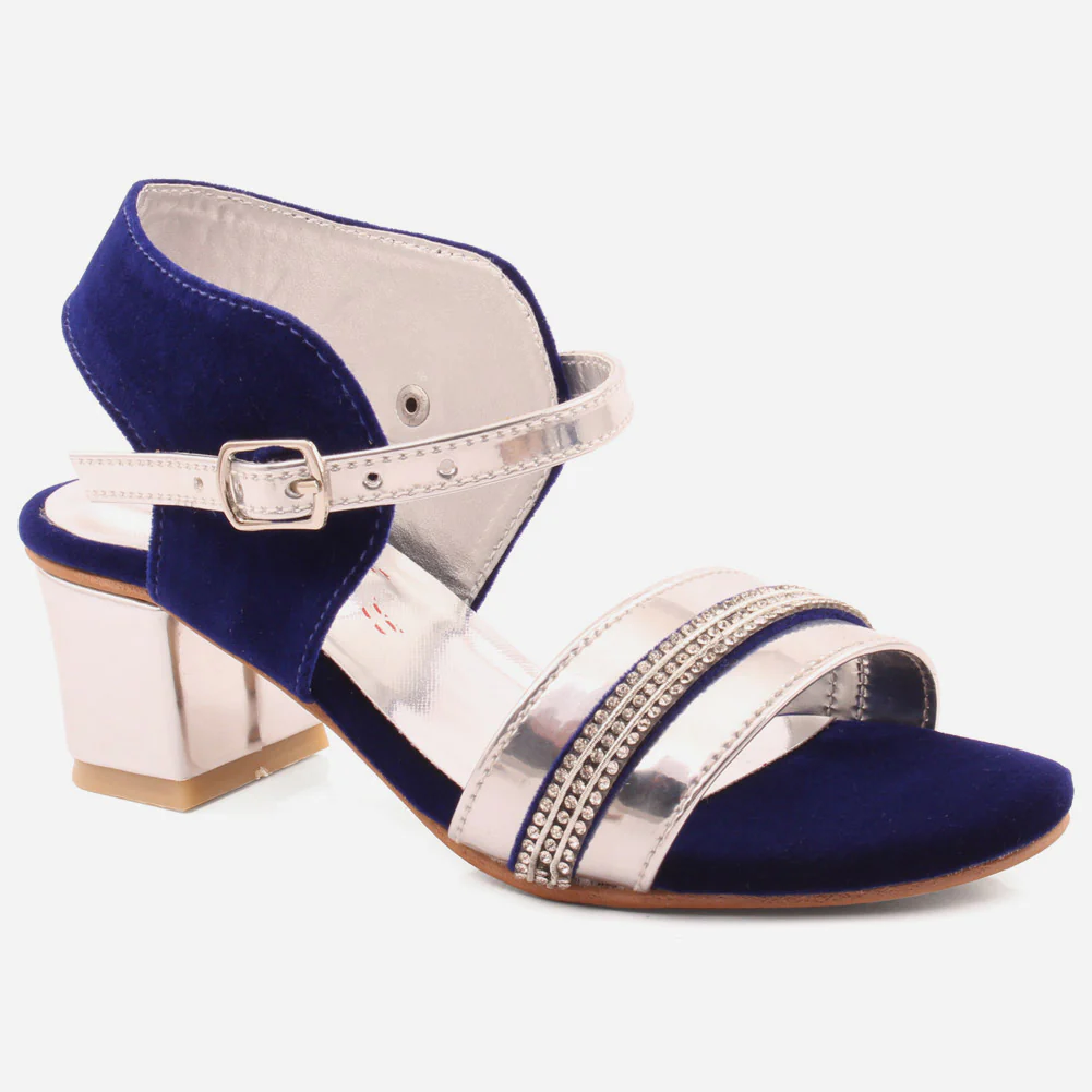 Girls "Zoey"Embellished Block Heel Sandals