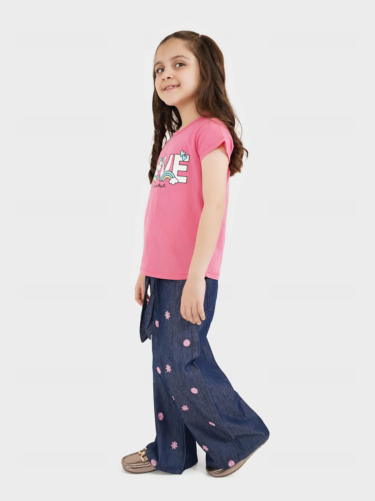 "AROHA" Embroidered Denim Jeans - Image 2
