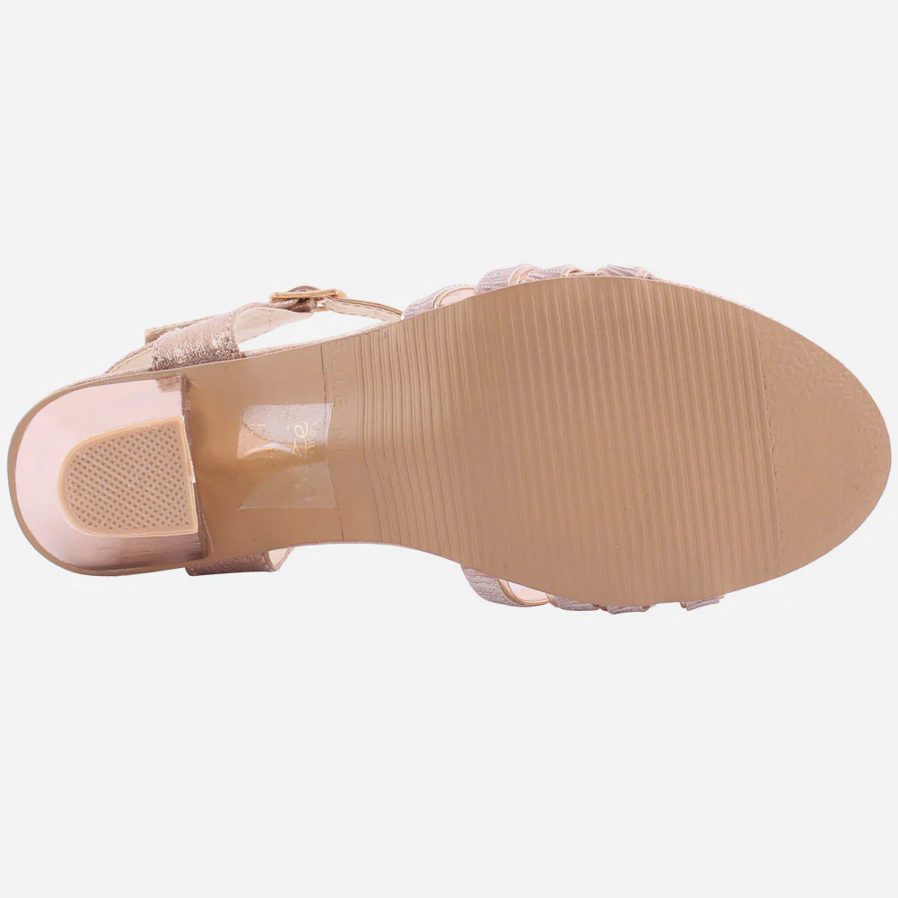 Girls"Gemma" Glitter Finish Ankle Strap Sandals - Image 5