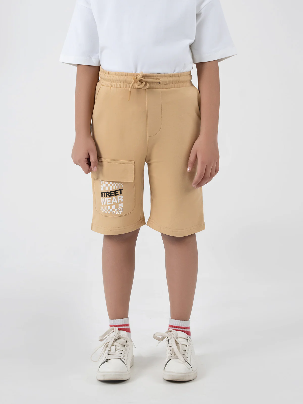 "GRACEN" Basic Regular Fit Knits Shorts
