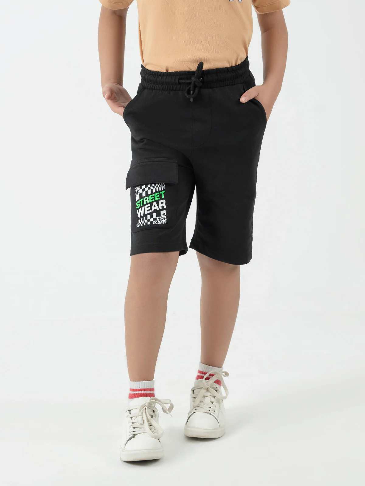 "GRACEN" Basic Regular Fit Knits Shorts