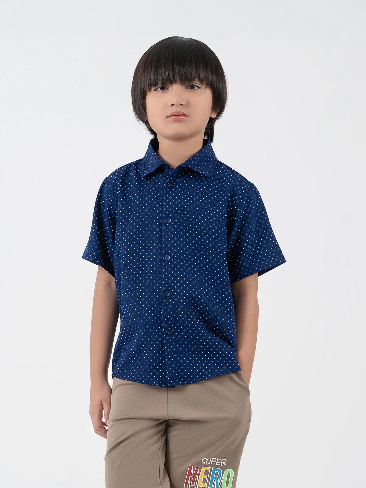"GRADY" Graphic Regular Fit Knits Shorts