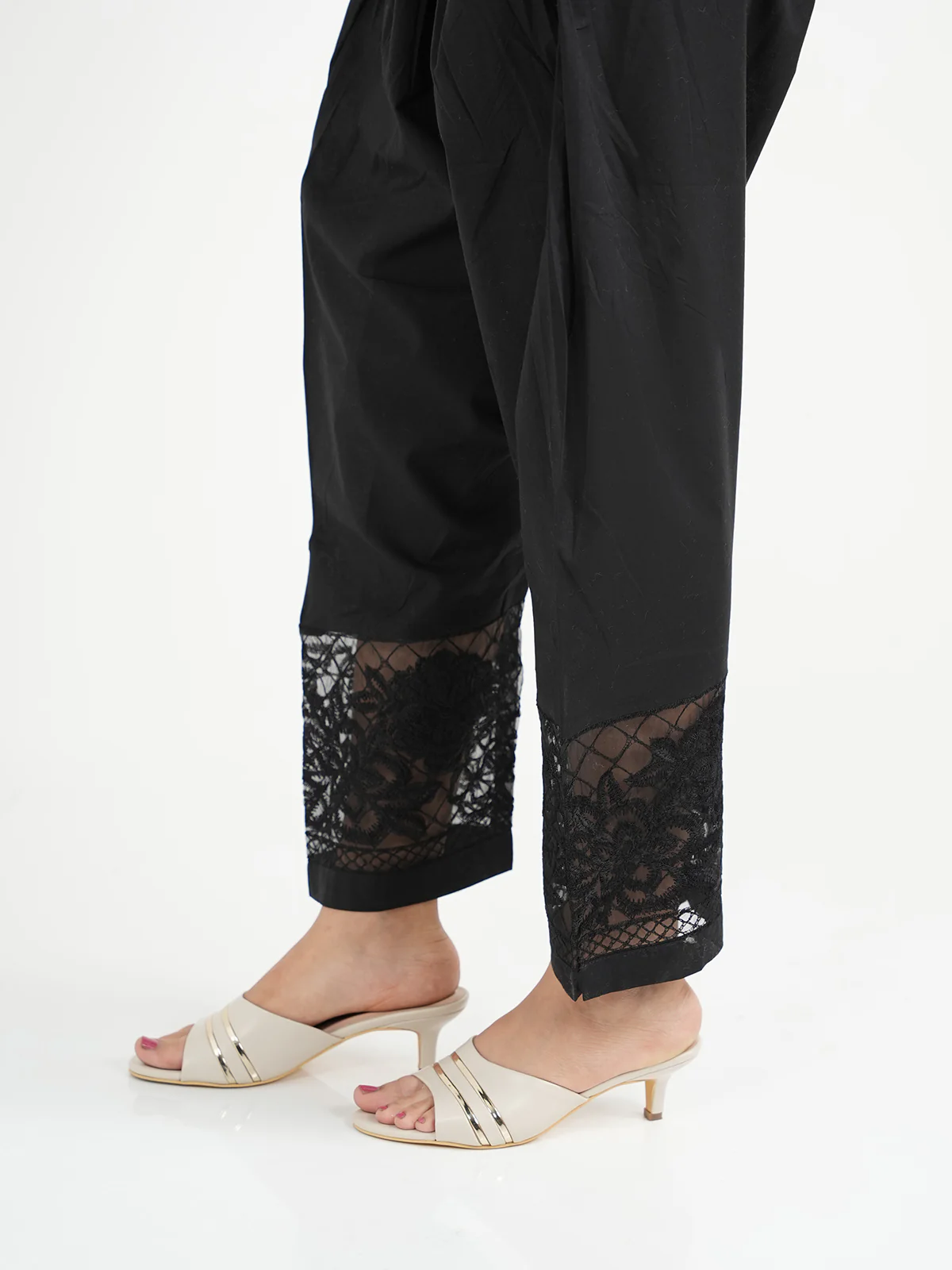 "GRAEME" Straight Embroidered Trouser - Image 3