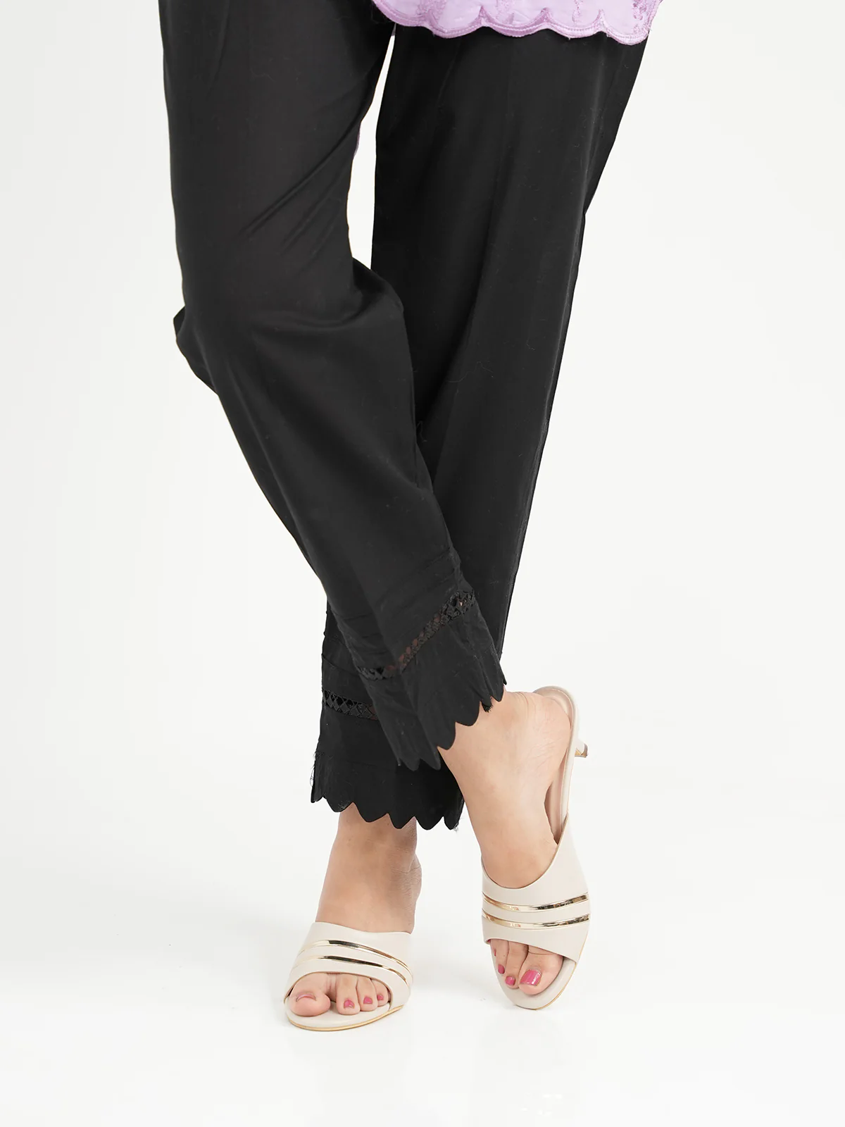 "GRETCHEN" Straight embroidered Trouser - Image 3