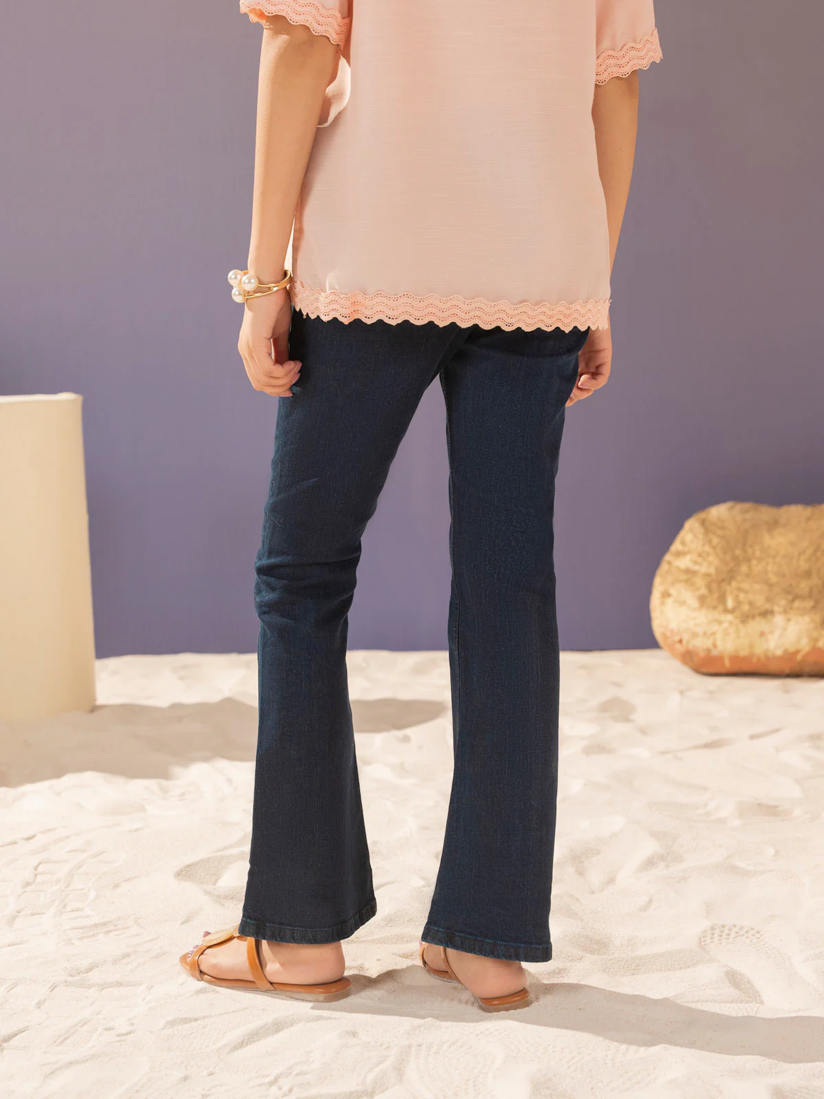 "HANRIK" Stylish Bootcut Denim Pant - Image 4