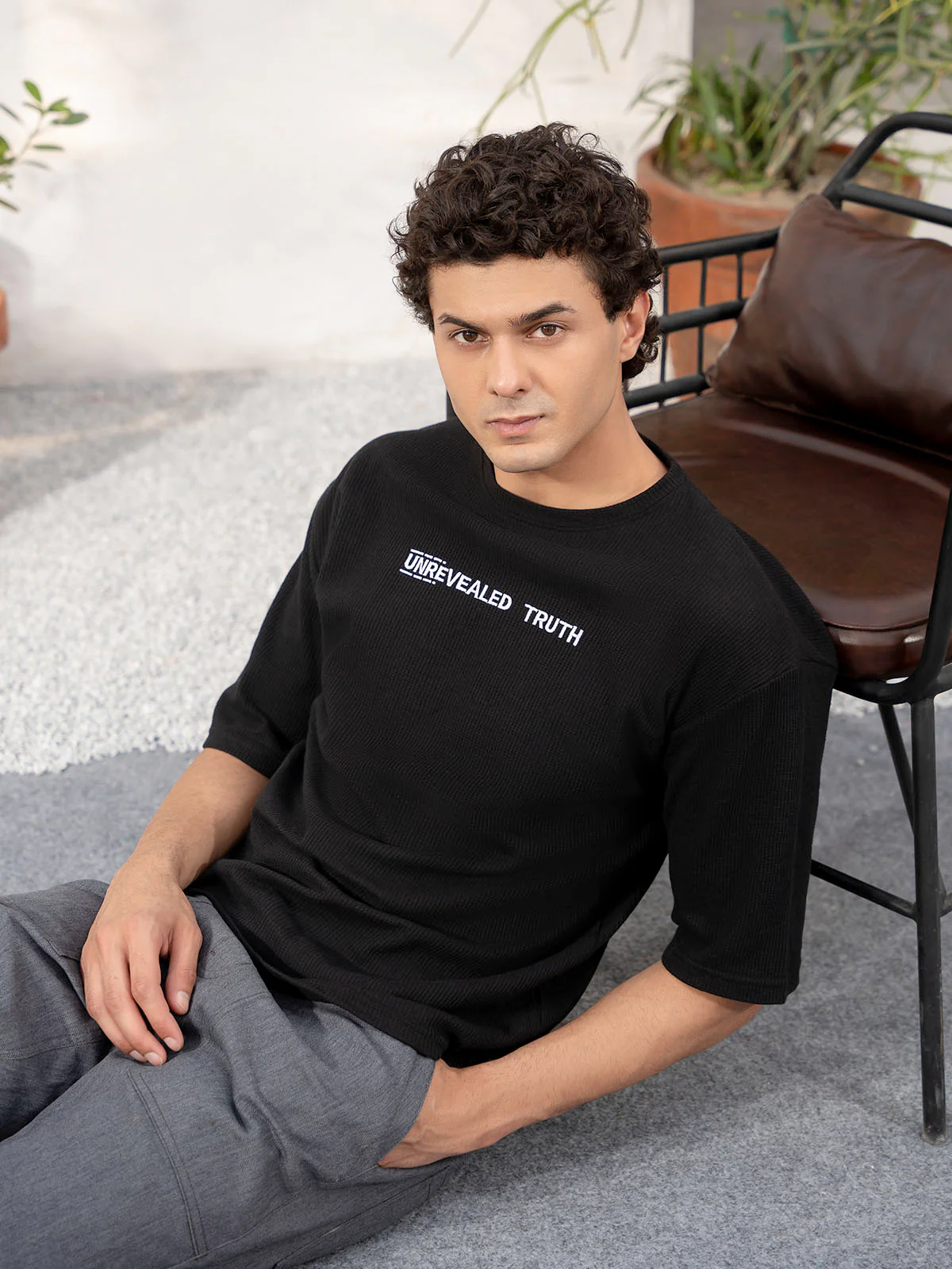 "HANSEL" Solid Regular Fit Cotton Short - Image 3
