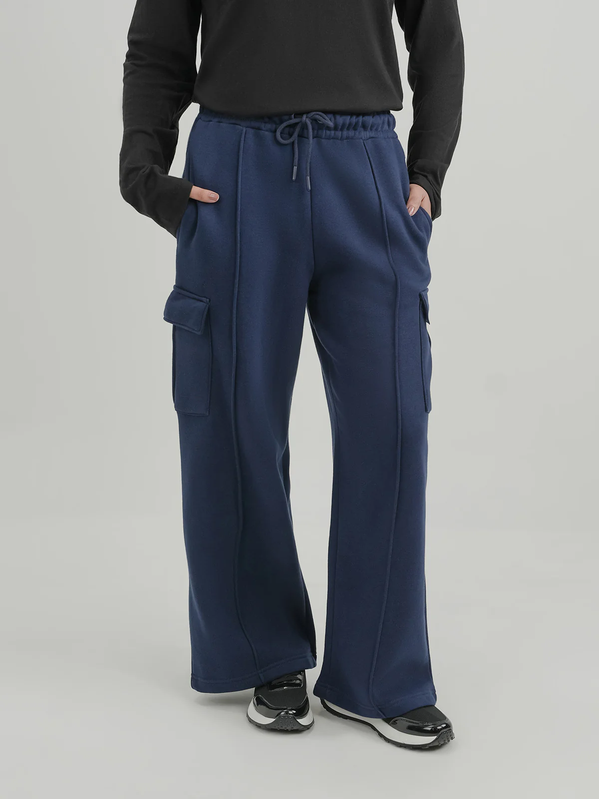 "HATHOR" Perfect Fleece Wide Leg Trouser