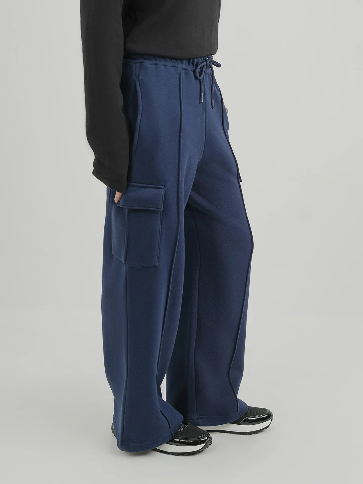 "HATHOR" Perfect Fleece Wide Leg Trouser - Image 2