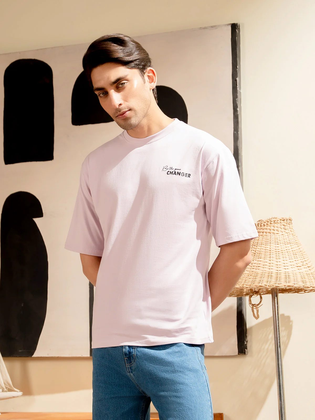 "HAYDE" Graphic Drop Shoulder T-Shirt - Image 3