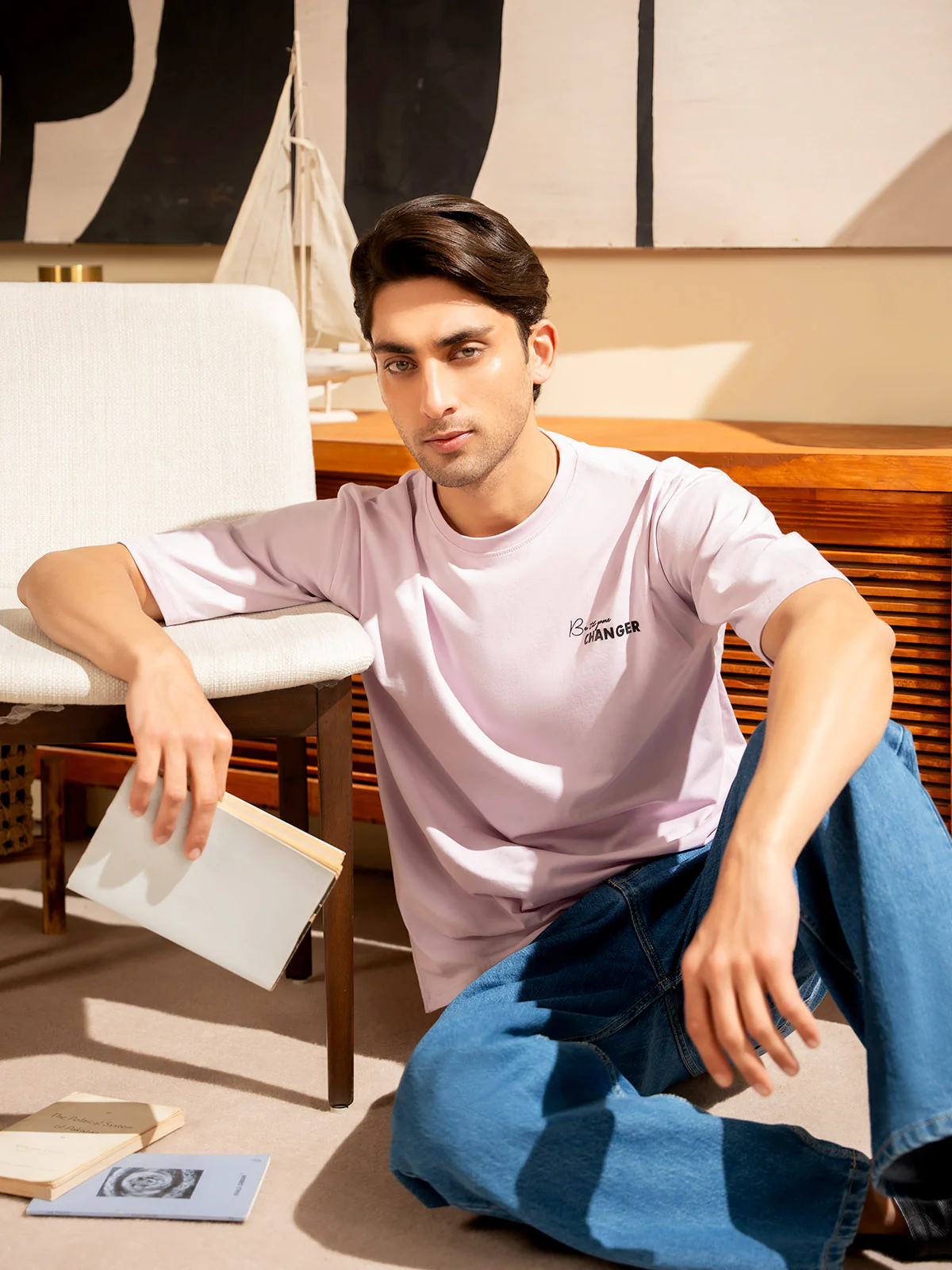 "HAYDE" Graphic Drop Shoulder T-Shirt - Image 5