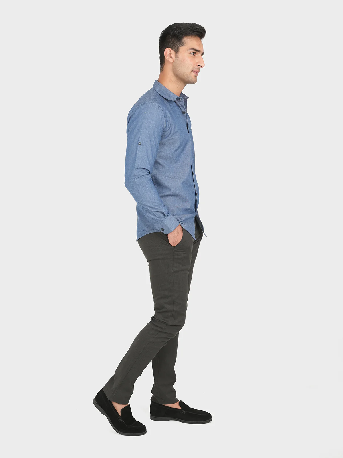 "HEBE" Casual Slim Fit Shirt - Image 2