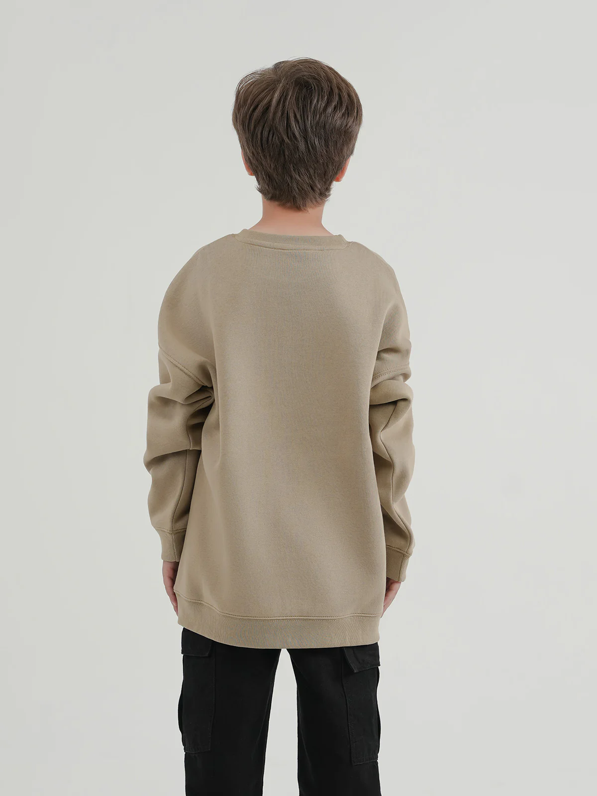 "HEFNER" Drop Shoulder Fleece Sweatshirt - Image 5