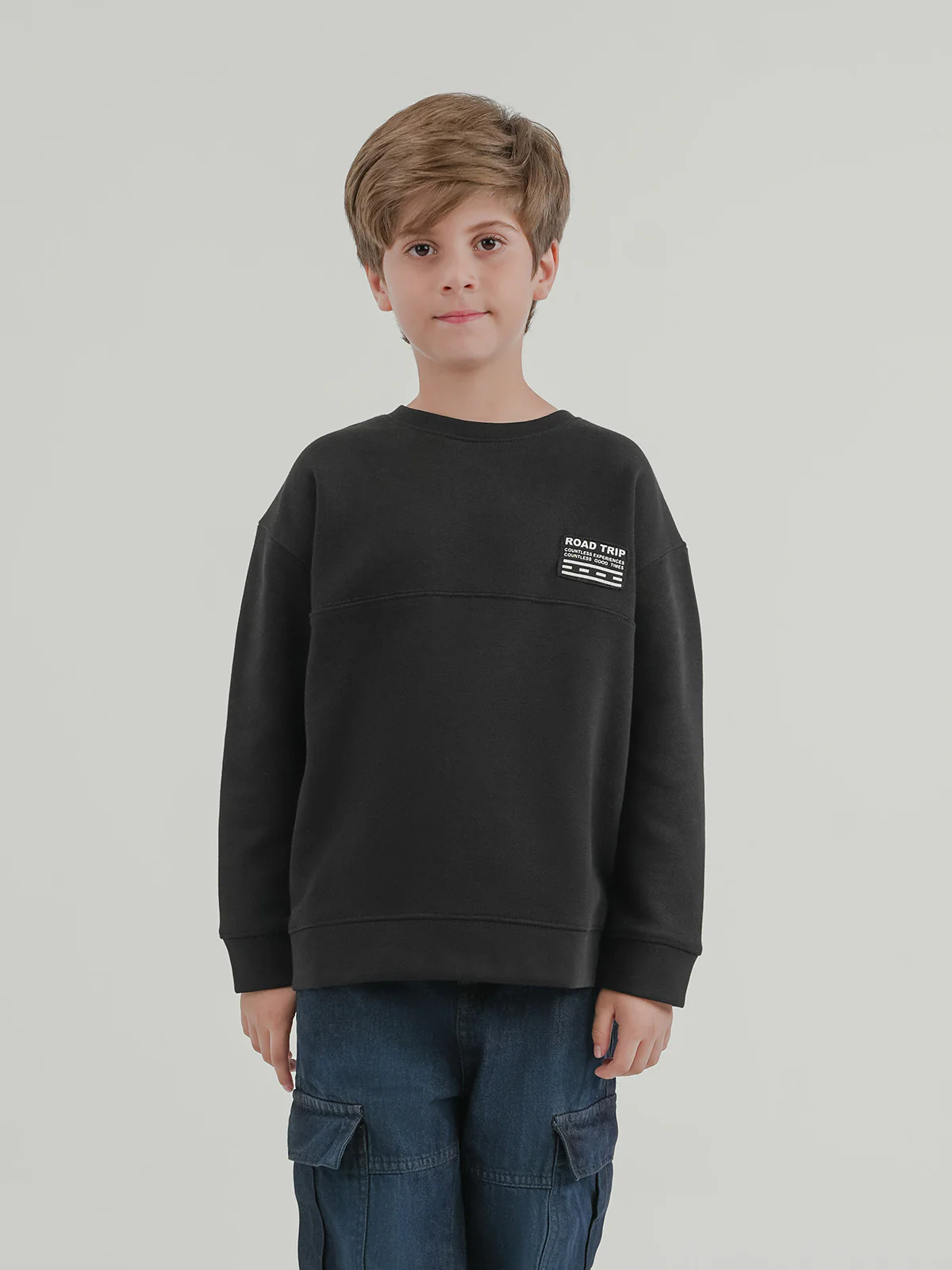 "HEFNER" Drop Shoulder Fleece Sweatshirt