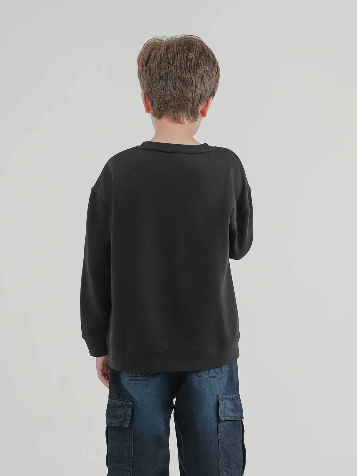 "HEFNER" Drop Shoulder Fleece Sweatshirt - Image 6