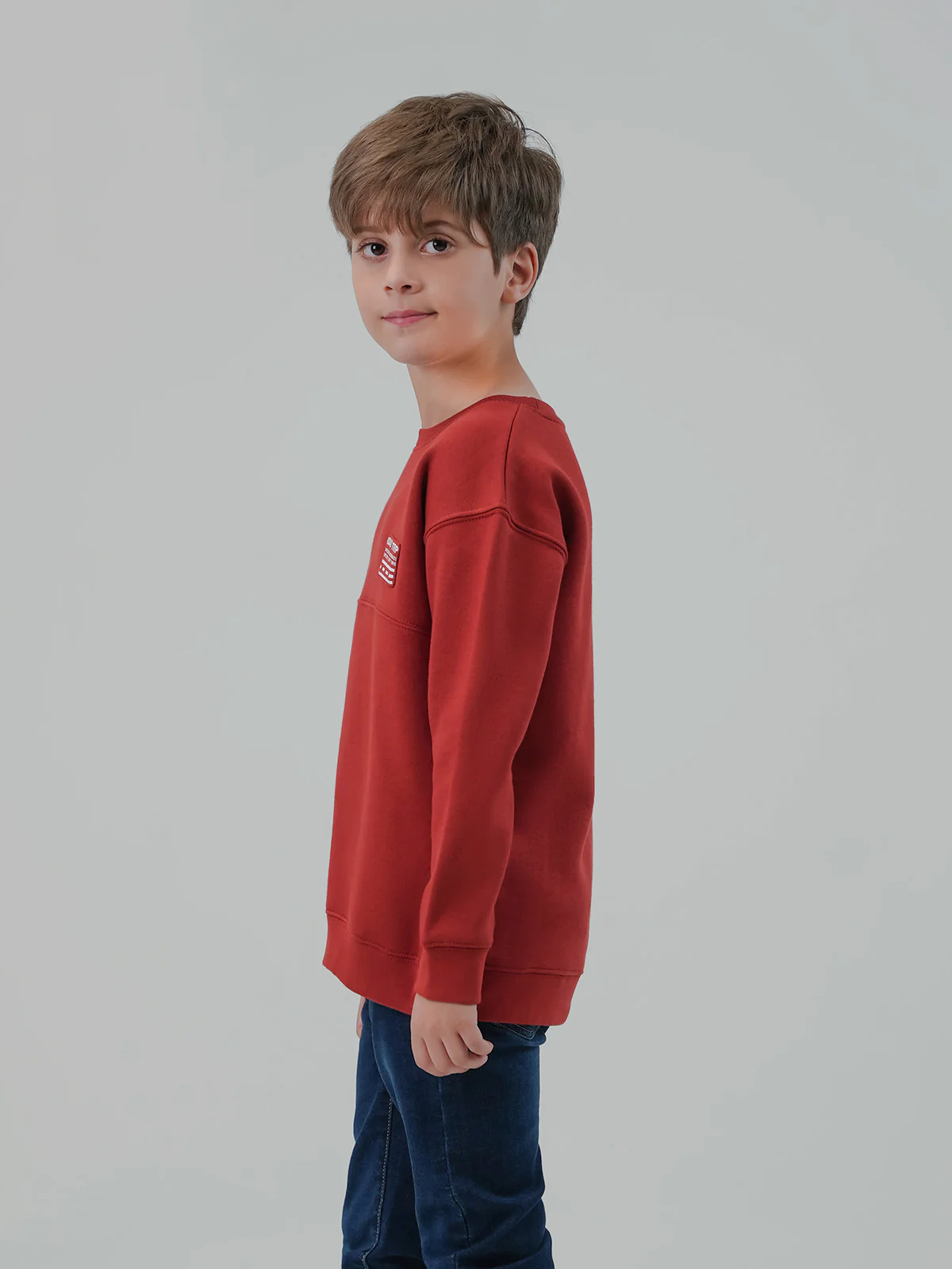"HEFNER" Drop Shoulder Fleece Sweatshirt - Image 2