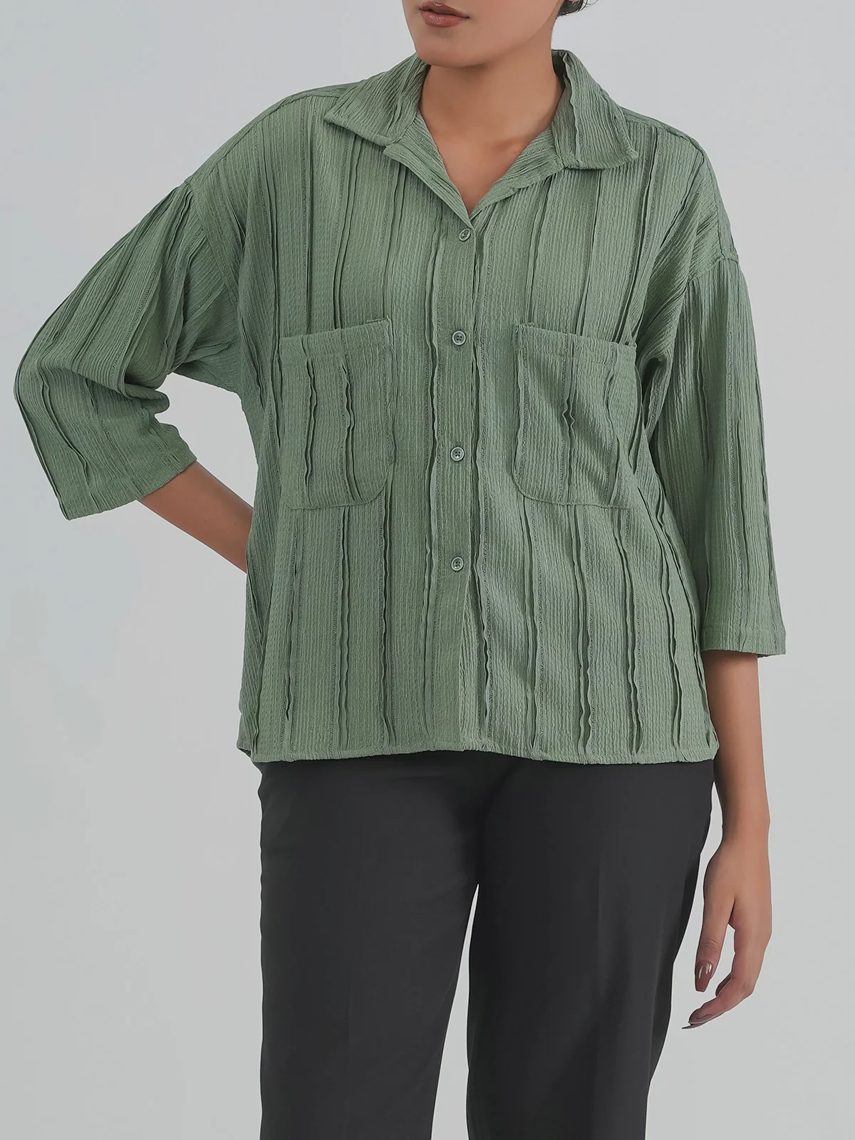 "HEITOR" Basic Regular Cotton Top - Image 2