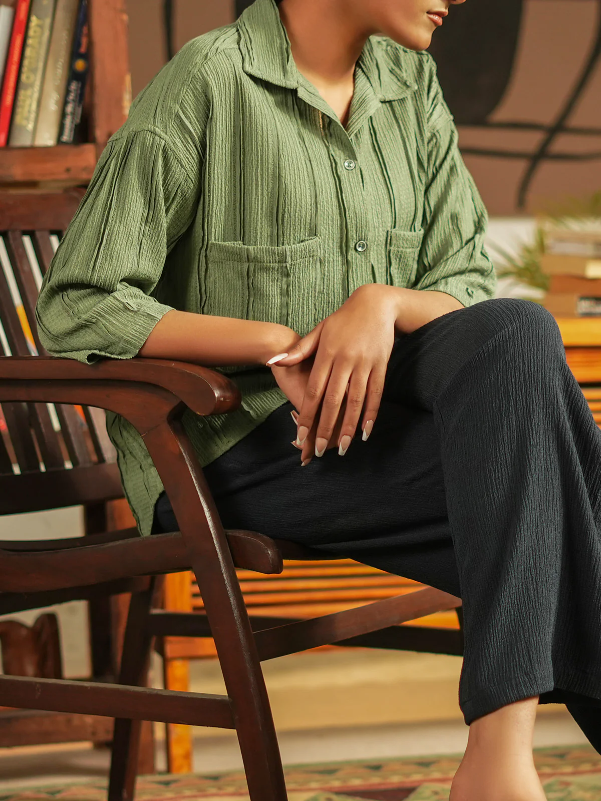 "HEITOR" Basic Regular Cotton Top - Image 6