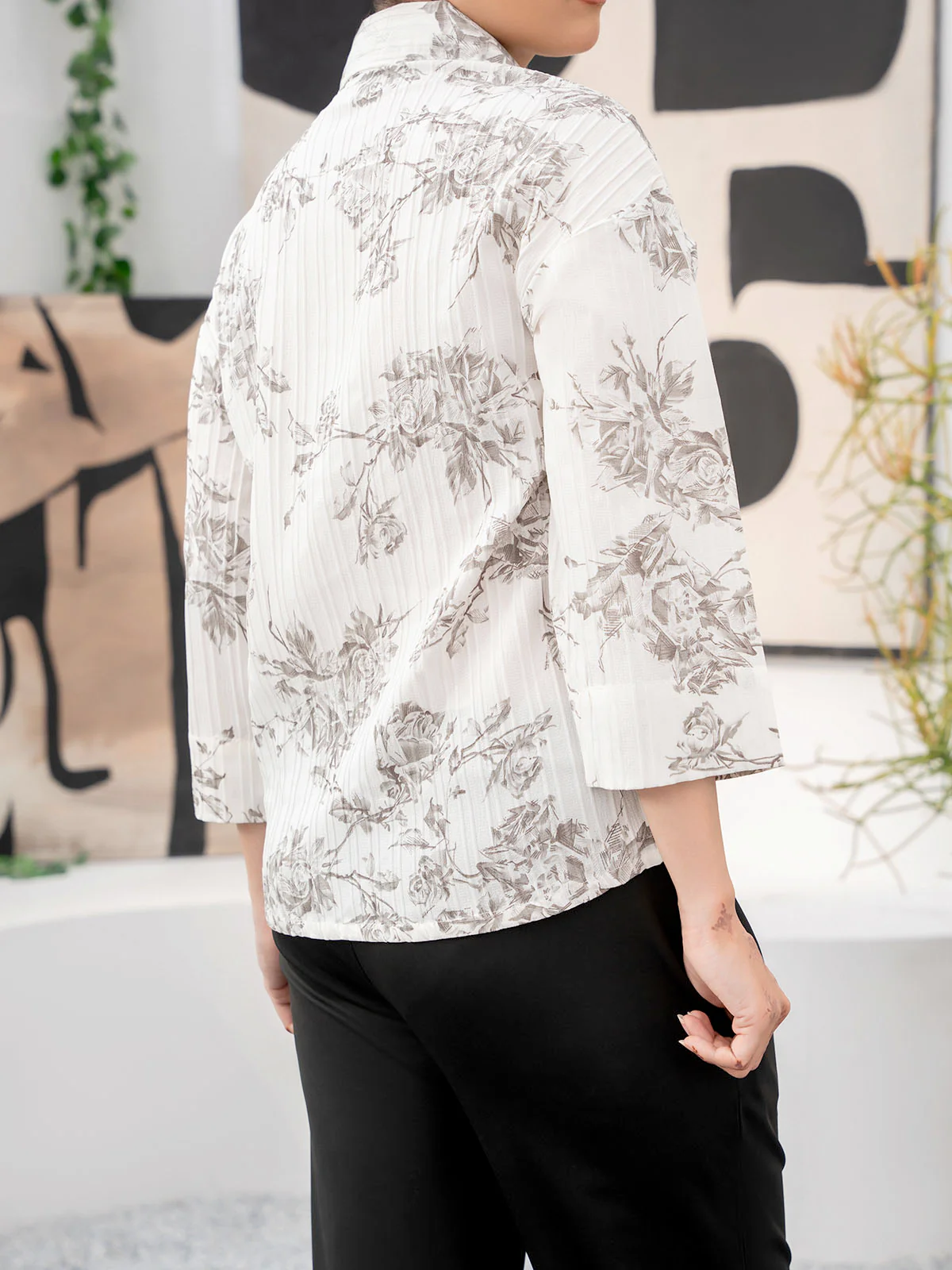 "HELEN" Casual Regular Fit Cotton Top - Image 7