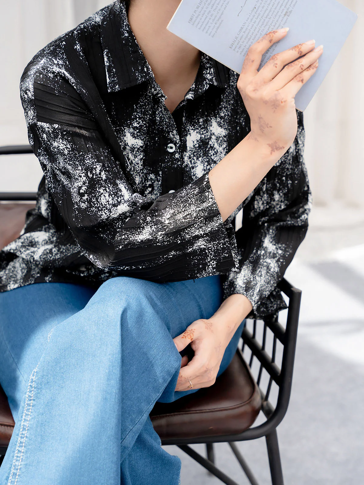 "HELEN" Casual Regular Fit Cotton Top - Image 4
