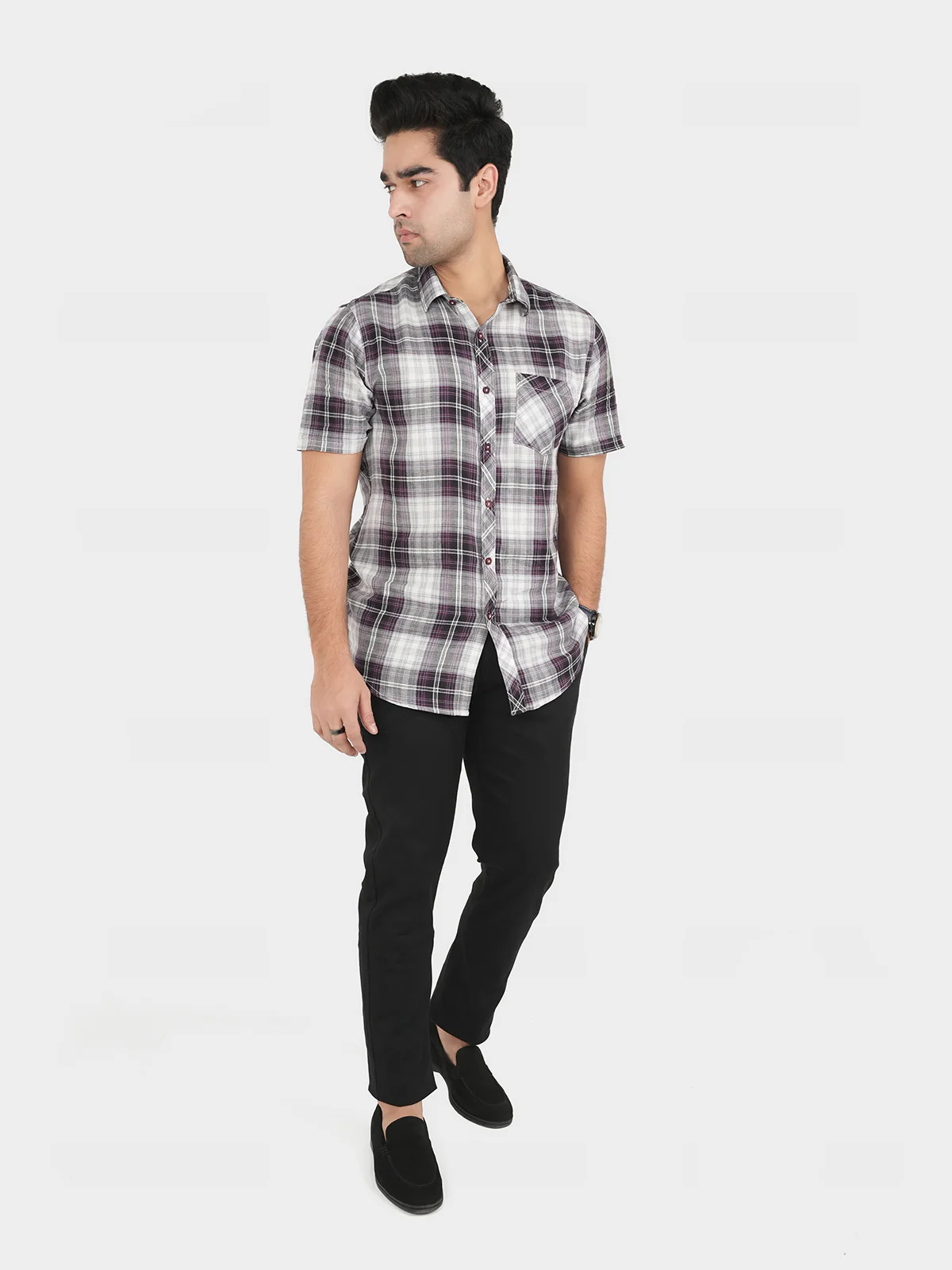 "HESTIA" Slim Fit Casual Shirt