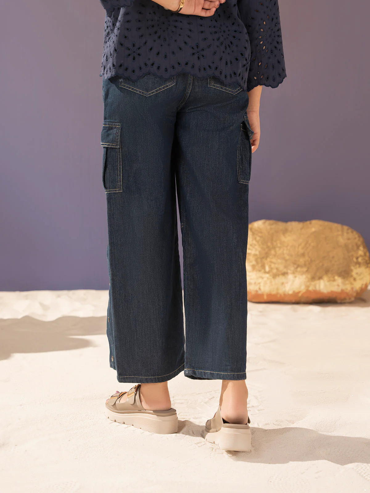 "HEZEKI" Cargo Fit Denim Pant - Image 5