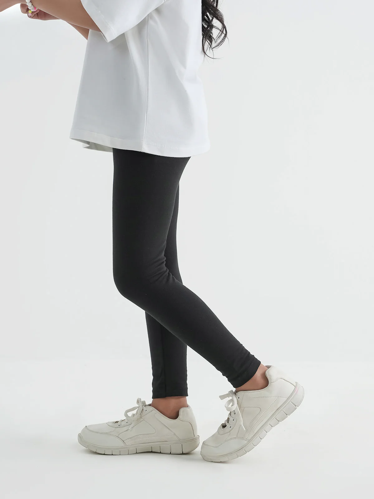 "HILAIRE" Comfort Regular Fit Jersey Tights - Image 3