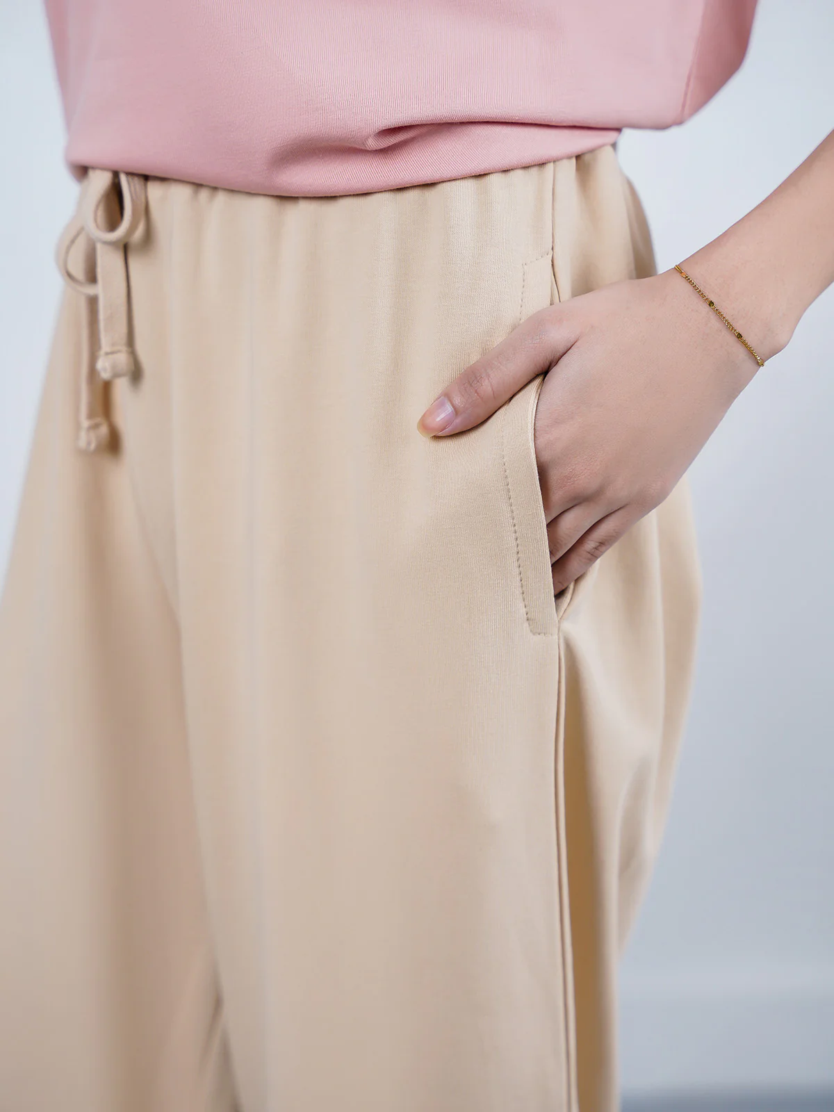 "HOLDEN" Basic Wide leg Knit Trouser - Image 2