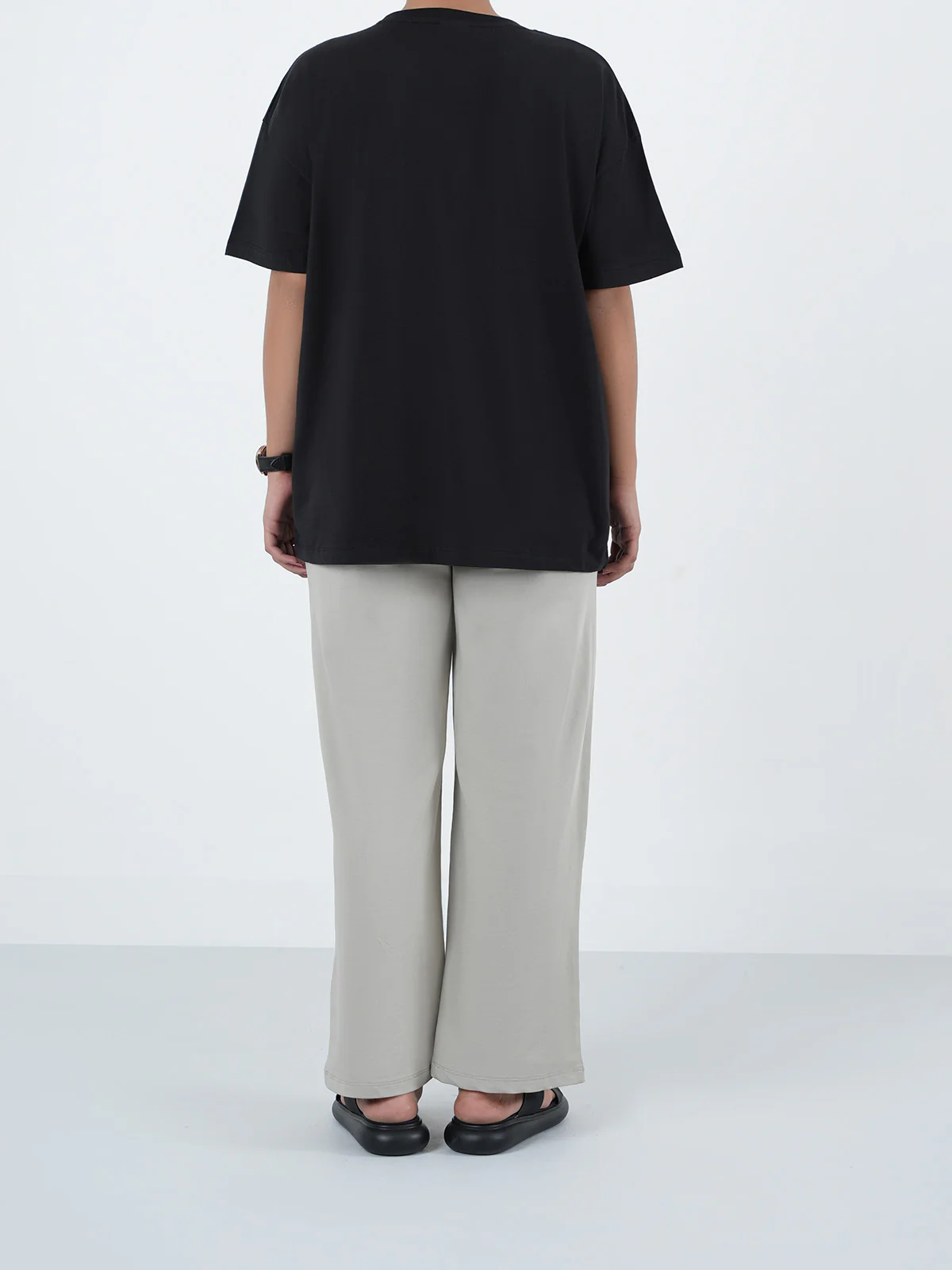 "HOLDEN" Basic Wide leg Knit Trouser - Image 4