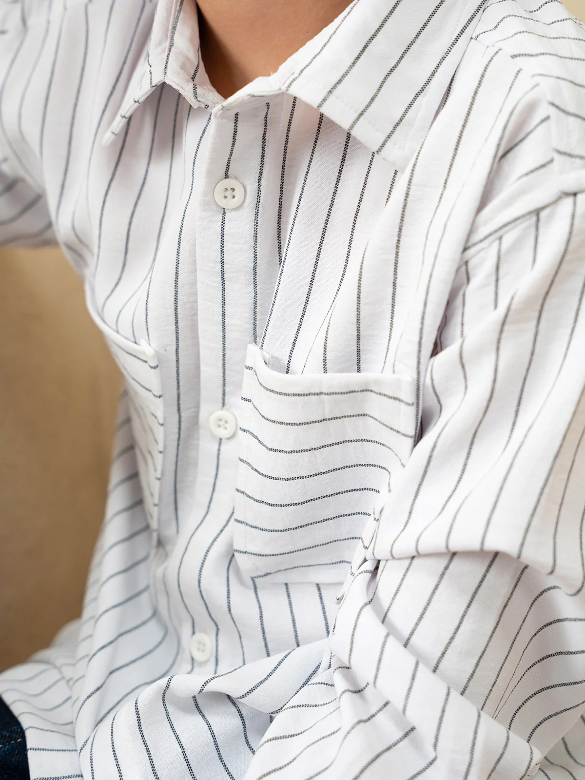 "HOLLYN" Regular Fit Cotton Casual Shirt - Image 3